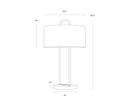 KEZNA TABLE LAMP - WHITE MARBLE MATTE WHITE