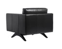 ROGERS ARMCHAIR - CORTINA BLACK LEATHER
