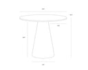 DAMON BISTRO TABLE - GOLD 355