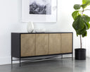 ALGARVE SIDEBOARD - BLACK CHAMPAGNE GOLD