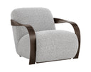SONESTA LOUNGE CHAIR - DARK BRONZE HELIOS CHECK BLACK