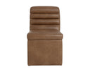 NORM WHEELED DINING CHAIR - COPLEY COGNAC