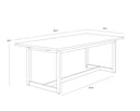 GENEVE EXTENSION DINING TABLE - Default Title