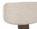 RICKETT DINING CHAIR - DARK BROWN DOVE CREAM