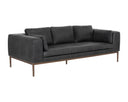BURR SOFA - SERBIA BLACK LEATHER