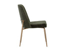ZEKE DINING CHAIR - ANTIQUE BRASS BERGEN OLIVE