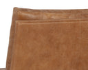 ZANCOR LOUNGE CHAIR - GUNMETAL TAN LEATHER