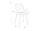 DREW DINING CHAIR - BLACK LIGHT GREY
