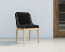 SORRENTO DINING CHAIR - NATURAL ARASHI BLACK