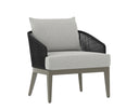 CAPRI LOUNGE CHAIR - SMOKE GREY COPACABANA MARBLE