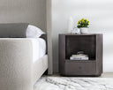 SIENA NIGHTSTAND - OVAL GUNMETAL