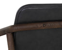 CINELLI LOUNGE CHAIR - DISTRESSED BROWN BRENTWOOD CHARCOAL LEATHER