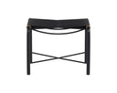 RIZ STOOL - BLACK LEATHER