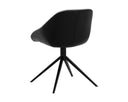MCCOY SWIVEL DINING CHAIR - NIGHTFALL BLACK NOVEMBER GREY