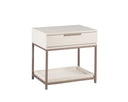 Calden Nightstand - SMALL CHAMPAGNE GOLD CREAM