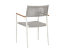 NAVA STACKABLE DINING ARMCHAIR - WHITE