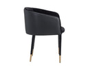 ASHER DINING ARMCHAIR - ABBINGTON BLACK NAPA BLACK