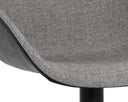 MCCOY SWIVEL DINING CHAIR - NIGHTFALL BLACK NOVEMBER GREY