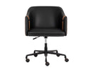 CARTER OFFICE CHAIR - NAPA BLACK NAPA COGNAC