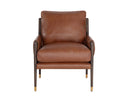 MAUTI ARMCHAIR - BROWN SHALIMAR TOBACCO LEATHER