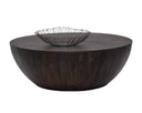 KINSLEY COFFEE TABLE - SMALL DARK BROWN