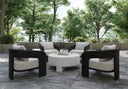 PYLOS LOUNGE CHAIR - BLACK LOUIS CREAM