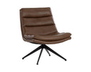 KELLER SWIVEL LOUNGE CHAIR - MISSOURI MAHOGANY LEATHER