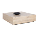 FREZCO COFFEE TABLE - SQUARE LIGHT OAK