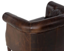 MARJORIE LOUNGE CHAIR - CHOCOLATE LEATHER