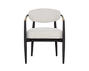 MARITA DINING ARMCHAIR - BLACK LOUIS CREAM