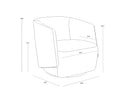 SARINA SWIVEL LOUNGE CHAIR - Default Title