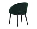THATCHER DINING ARMCHAIR - BLACK DEEP GREEN SKY