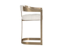 BEAUMONT COUNTER STOOL - ANTIQUE BRASS RHEA LIGHT BARLEY