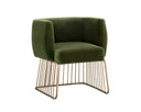 GALA DINING ARMCHAIR - FOREST GREEN
