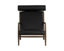 BIKO LOUNGE CHAIR - BLACK LEATHER