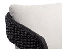 PYLOS DINING ARMCHAIR - BLACK LOUIS CREAM