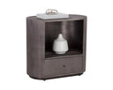 SIENA NIGHTSTAND - OVAL GUNMETAL