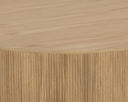 KALLA COFFEE TABLE - ROUND RUSTIC OAK