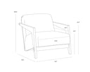 BOSCO LOUNGE CHAIR - GERALT LINEN