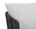 CAPRI DINING ARMCHAIR - SMOKE GREY COPACABANA MARBLE