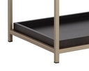 Calden Nightstand - LARGE GOLD CHARCOAL GREY
