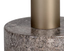 MONACO END TABLE - GOLD GREY MARBLE CHARCOAL GREY