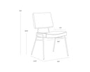 BRINLEY DINING CHAIR - GOLD NIGHTFALL BLACK CHACHA GREY