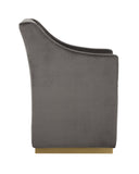 ZANE WHEELED DINING ARMCHAIR - PICCOLO PEBBLE