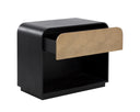 ALGARVE NIGHTSTAND - BLACK CHAMPAGNE GOLD