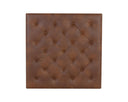 ENDALL OTTOMAN - BLACK BRAVO COGNAC