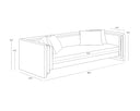 KIRA SOFA - HEATHER IVORY TWEED