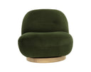 FRANZE SWIVEL LOUNGE CHAIR - MOSS GREEN