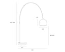 VERN FLOOR LAMP - BRASS