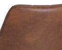 DREW DINING CHAIR - BLACK BRAVO COGNAC